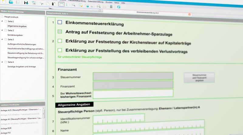 Online-Steuererklärung