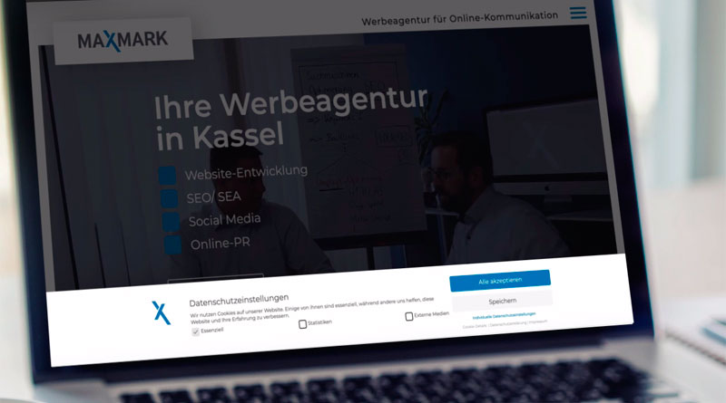 Website mit DSGVO-konformer Cookie-Leiste