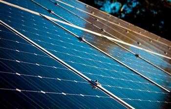 Mehrere Solarpanels