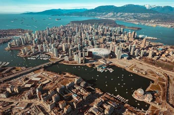 Luftaufnahme von Vancouver