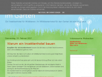 Screenshot des Blogs Wildbienen im Insektenhotel