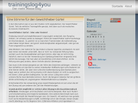 Screenshot des Blogs trainingslog4you