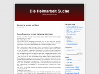 Screenshot des Blogs Die Heimarbeit Suche