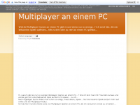 Screenshot des Blogs Multiplayergame an einem PC