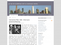 Screenshot des Blogs Annaeherungen (an China)