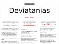 Screenshot des Blogs Deviatanias