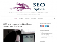 Screenshot des Blogs Sylvia Mitterer