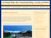 Screenshot des Blogs Der Trauminsel Blog – La Palma