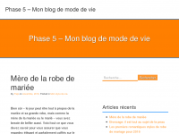 Screenshot des Blogs Phase 5