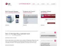 Screenshot des Blogs Das neue Storage Blog von LG Electronics