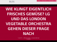 Screenshot des Blogs LG Blog – Insights rund um LG Electronics