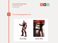 Screenshot des Blogs Kaffeesüchtiger – Aus dem leben eines Kaffeejunkies