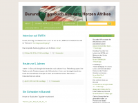 Screenshot des Blogs Burundi – Tagebuch aus dem Herzen Afrikas