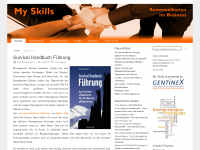 Screenshot des Blogs My Skills – Kommunikation im Business