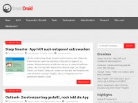 Screenshot des Blogs SmartDroid