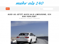 Screenshot des Blogs Mehr als 140