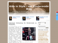 Screenshot des Blogs Kids in Style