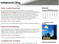 Screenshot des Blogs Noltejournal