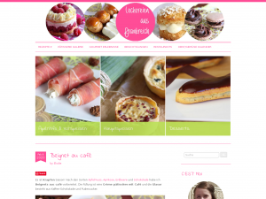 Screenshot des Blogs Leckereien aus Frankreich