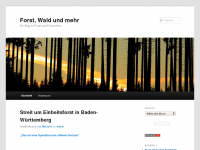 Screenshot des Blogs Forst, Wald und mehr