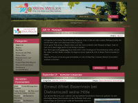 Screenshot des Blogs Pfalz Wein Blog-Gedanken & Berichte über die Pfalz, Pfälzer Wein und Bayern