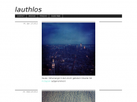 Screenshot des Blogs lauthlos