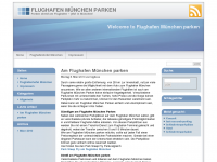 Screenshot des Blogs Flughafen München Parken