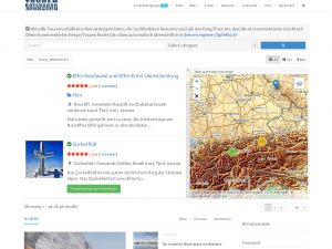 Screenshot des Blogs Tourendatenbank.com