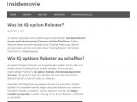 Screenshot des Blogs insidemovie.de