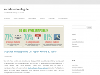 Screenshot des Blogs SocialMedia-Blog.de – Social Media auf Deutsch