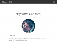 Screenshot des Blogs fxhakan | BLOG