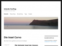 Screenshot des Blogs Islands Surflog