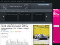 Screenshot des Blogs Prestige Cars Magazin