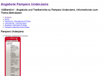 Screenshot des Blogs Angebote Pampers UnderJams