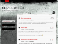 Screenshot des Blogs gEKKOS world