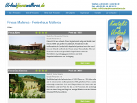 Screenshot des Blogs www.urlaubfincasmallorca.de