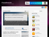 Screenshot des Blogs ipadjailbreak.de – Der iPad Jailbreak Weblog