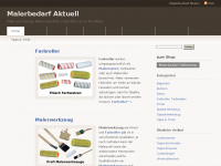 Screenshot des Blogs Malerbedarf und Malerwerkzeuge Blog
