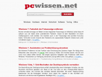 Screenshot des Blogs pcwissen.net