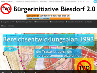 Screenshot des Blogs Biesdorf 2.0