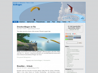 Screenshot des Blogs Entflogen – Drachen- und Gleitschirmfliegen