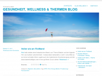 Screenshot des Blogs Gesundheit, Wellness & Thermen Blog