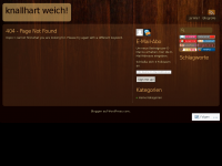 Screenshot des Blogs knallhart weich