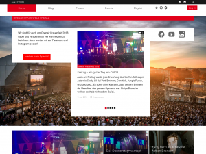 Screenshot des Blogs HipHop Weblog