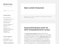 Screenshot des Blogs MOVECO Blog – Corporate Blog der EuropeAlive Medien GmbH