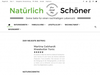 Screenshot des Blogs Natürlich Schöner