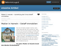 Screenshot des Blogs blog.maklerwerkzeuge.de