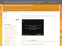 Screenshot des Blogs Personal Evolution
