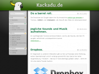 Screenshot des Blogs Kackadu.de