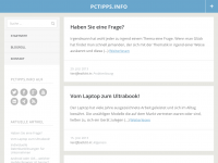 Screenshot des Blogs PcTipps.info